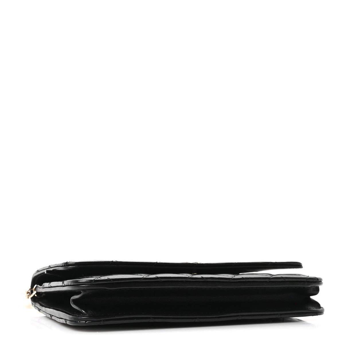 Maxi Quilted Calfskin Wallet Bag - Black