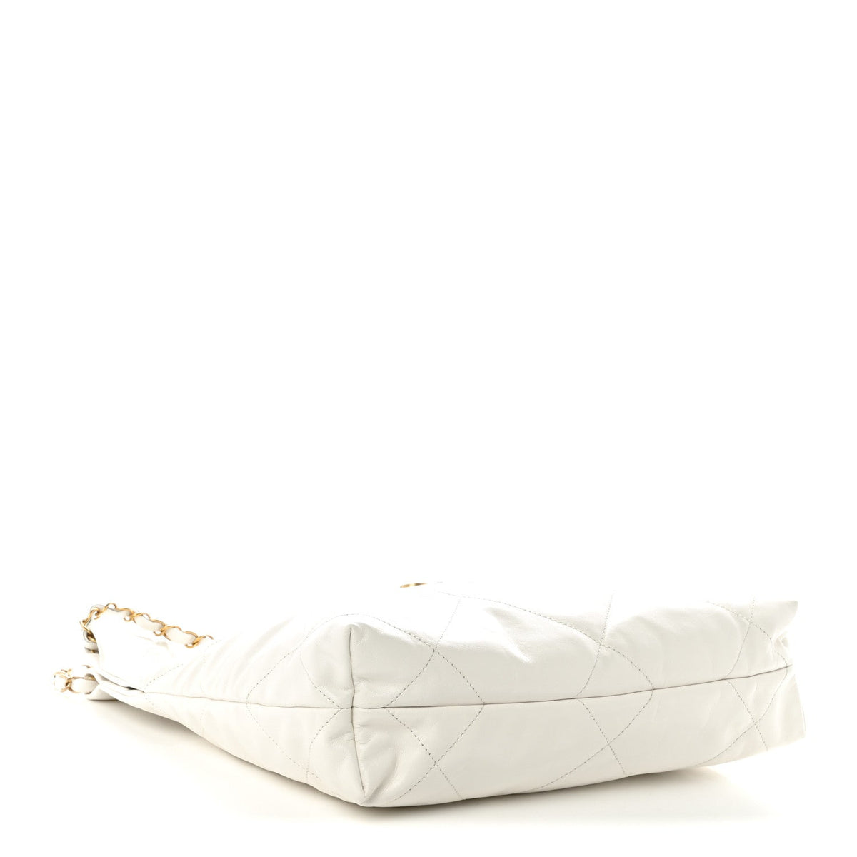Small Quilted Calfskin Handbag - White
