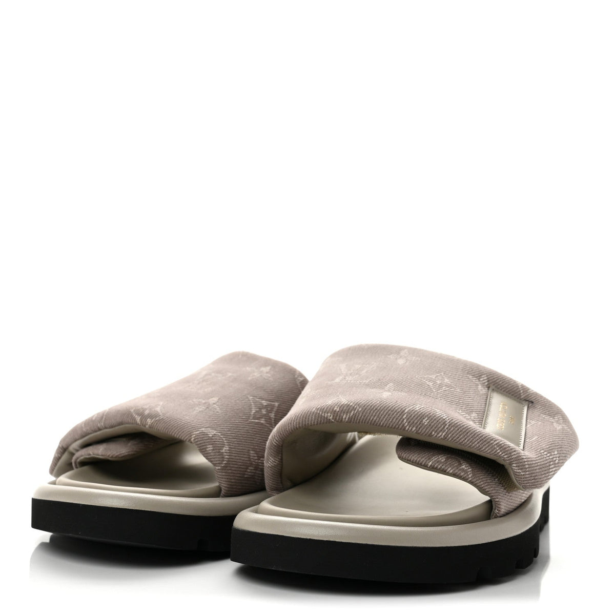 Louis Vuitton Denim Women's Pool Pillow Comfort Mule 37 Grey