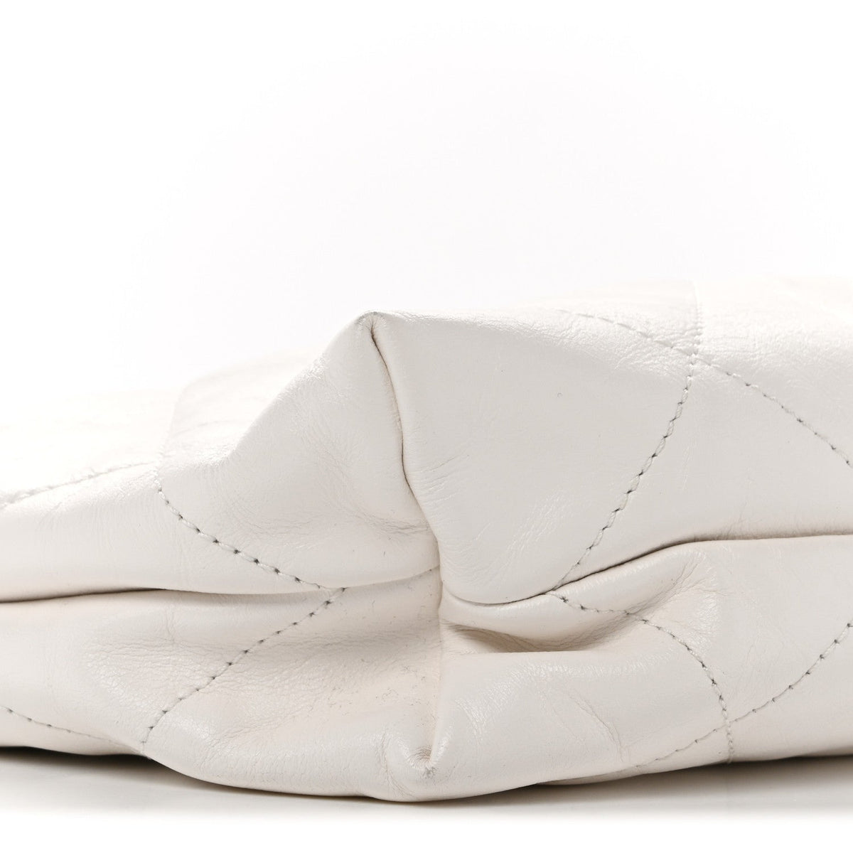 Small Quilted Calfskin Handbag - White