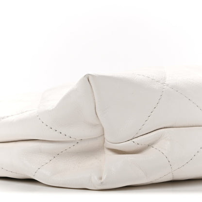 Small Quilted Calfskin Handbag - White