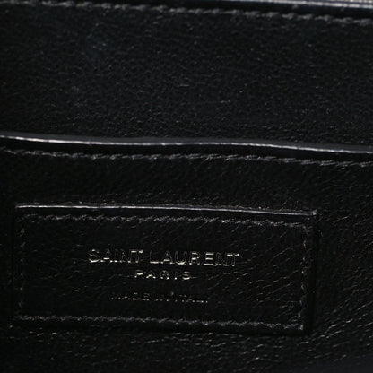 Medium Calfskin Satchel Bag - Black