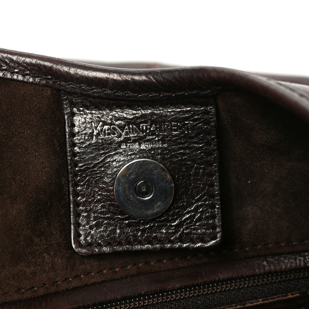 Medium Leather Handbag - Brown