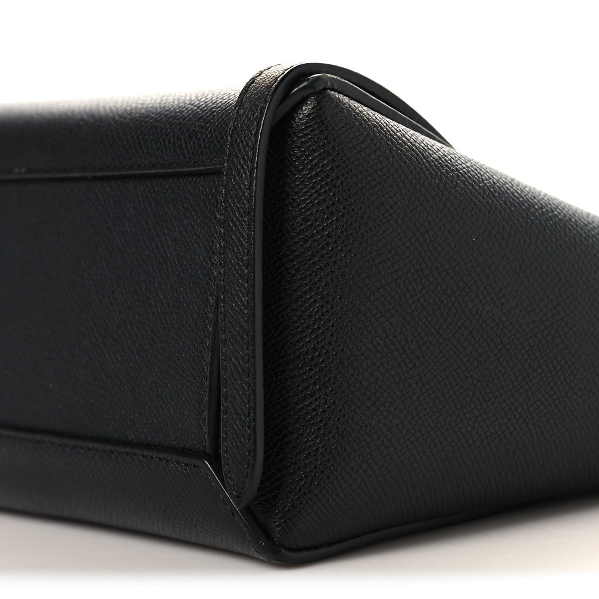 Nano Calfskin Belt Bag - Black