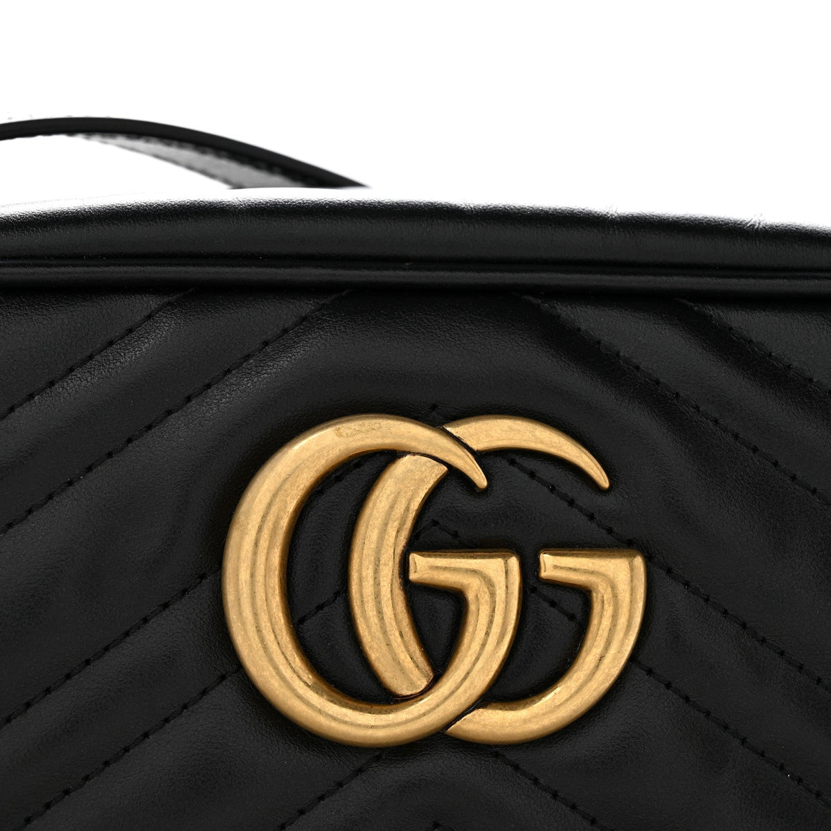 Small Calfskin Shoulder Bag - Black