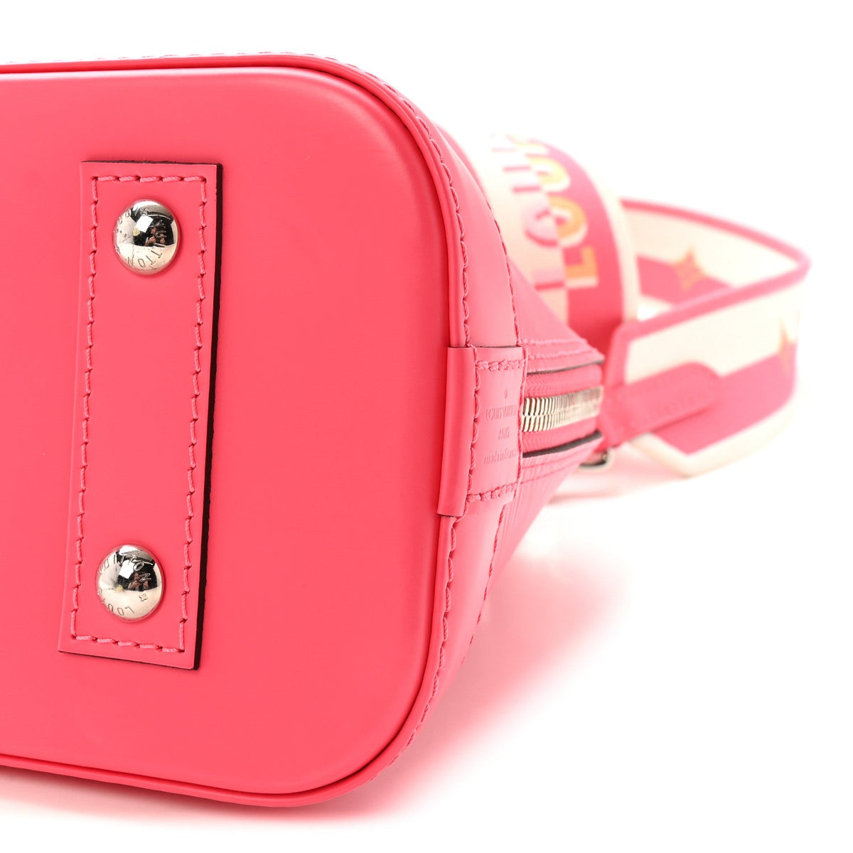 Epi Jacquard Alma Bb Dragon Fruit Handbag