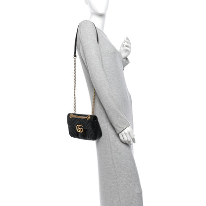 Mini Calfskin Shoulder Bag - Black