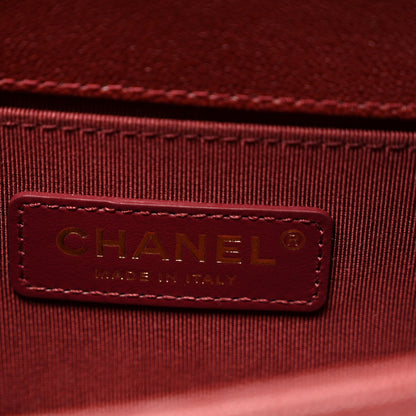 Small Quilted Caviar Flap Shoulder Bag