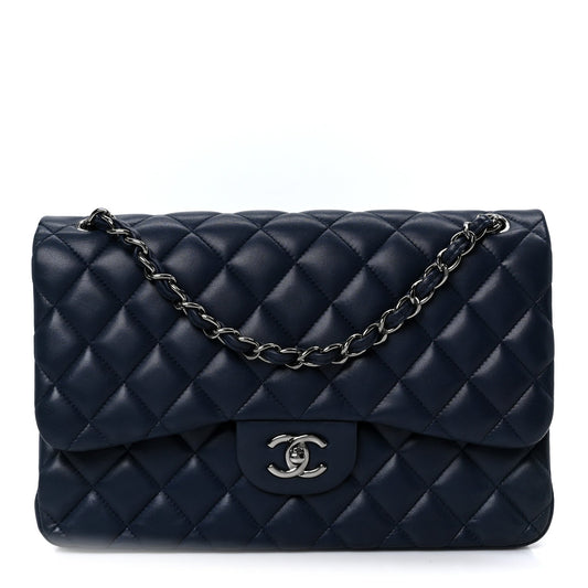 Quilted Lambskin Flap Shoulder Bag