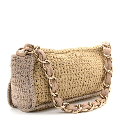 Flap Shoulder Bag - Beige