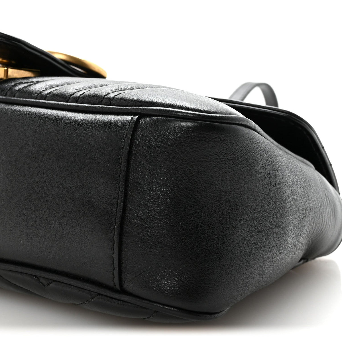 Small Calfskin Shoulder Bag - Black