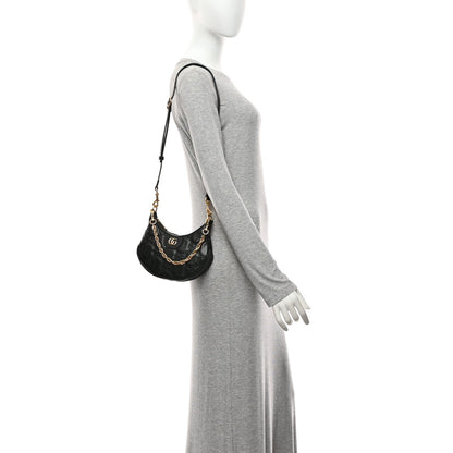 Mini Calfskin Shoulder Bag - Black