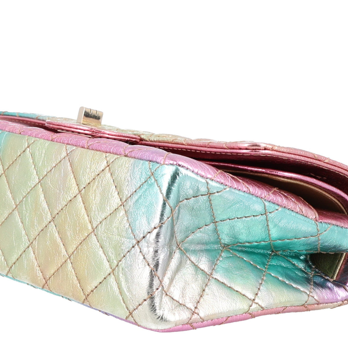 Quilted Goatskin Flap Shoulder Bag