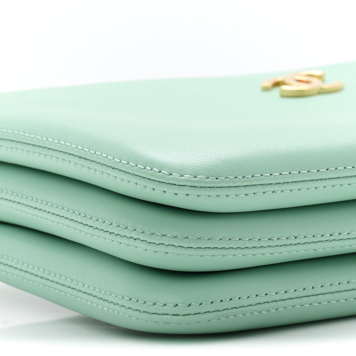 Calfskin Clutch Bag - Green