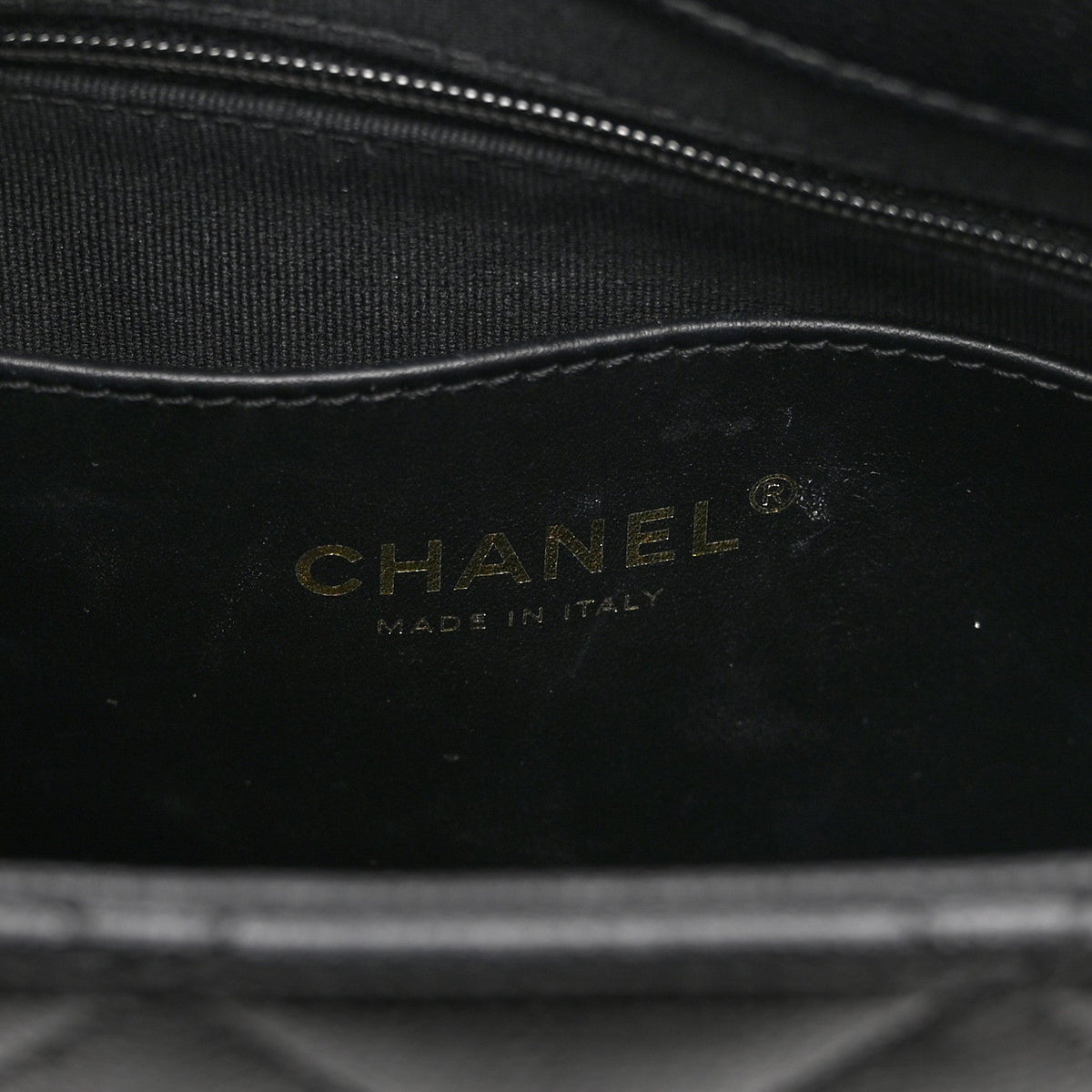 Quilted Caviar Backpack - Black