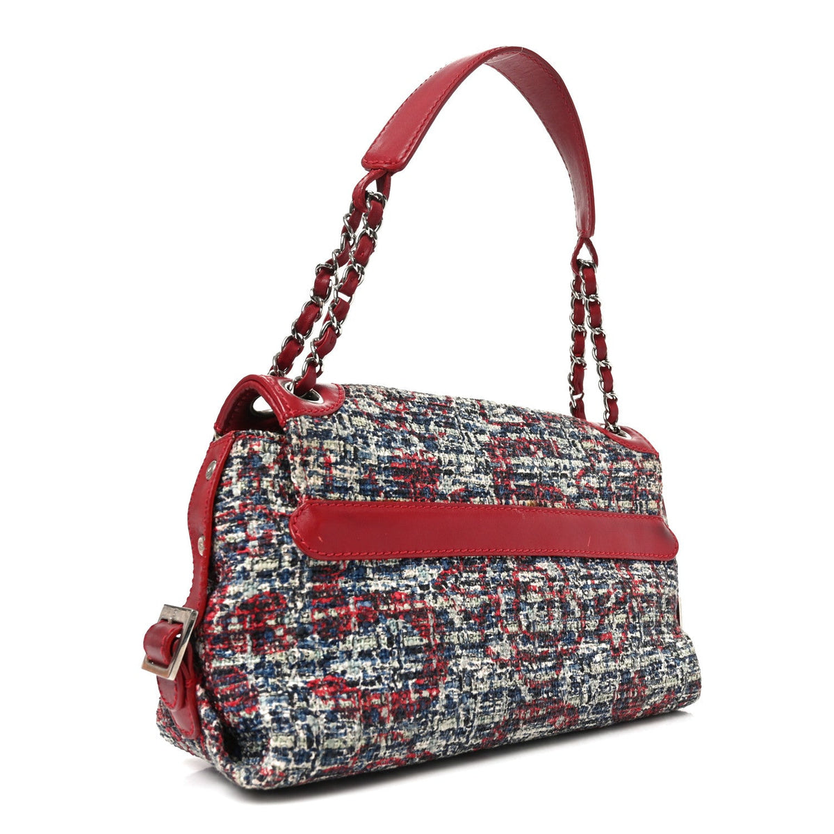 Lambskin Flap Shoulder Bag - Blue