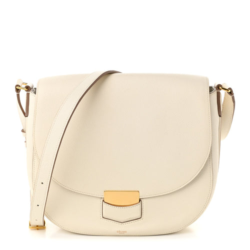 Small Calfskin Handbag - White