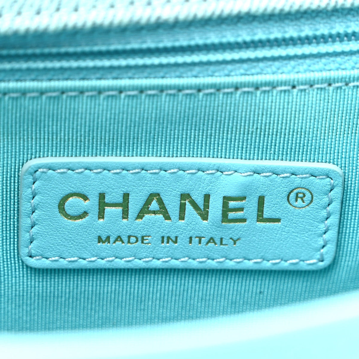 Small Quilted Flap Shoulder Bag - Blue
