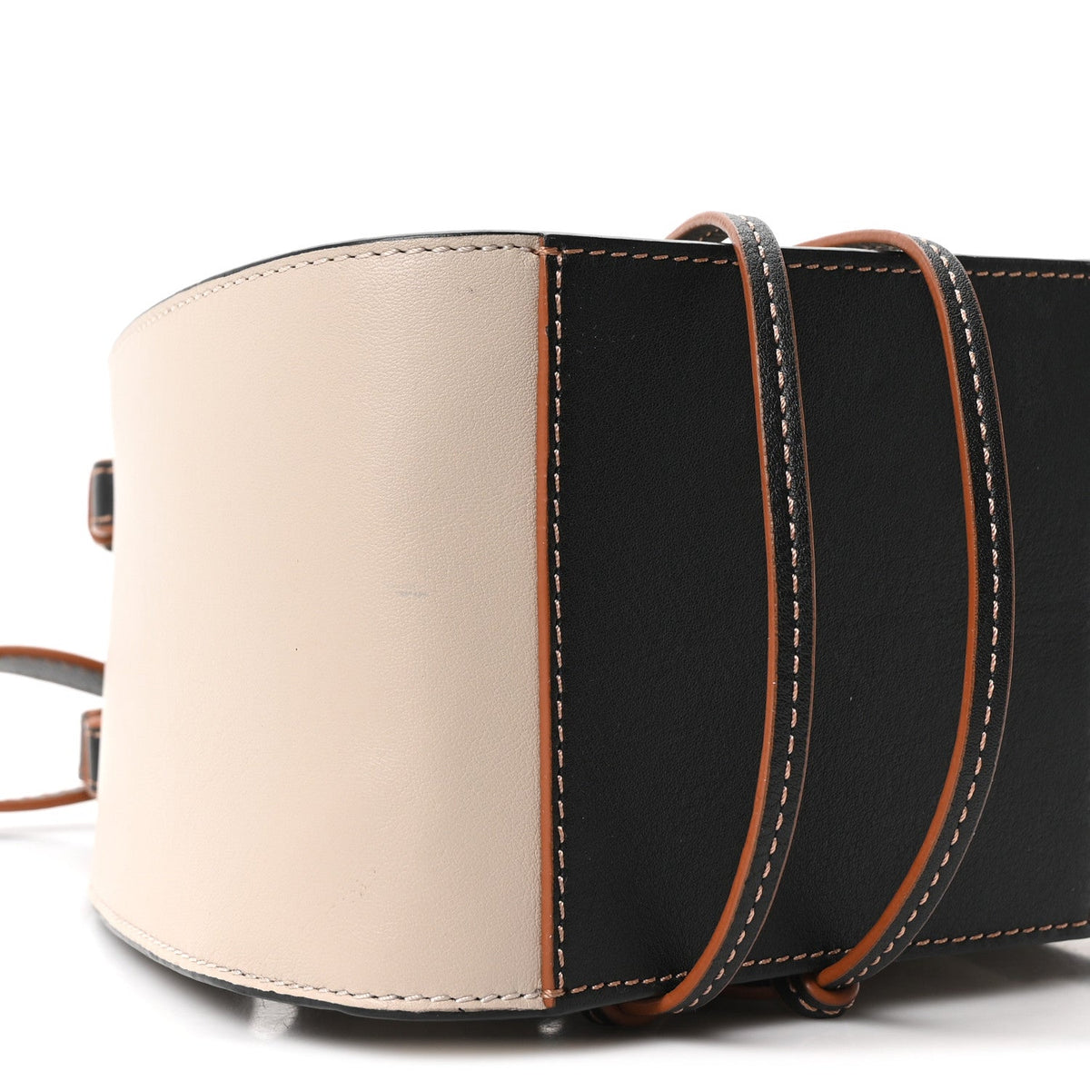 Mini Calfskin Canvas Shoulder Bag - Black