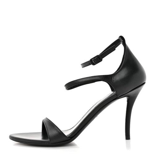 Calfskin Honey 90Mm Sandal Black
