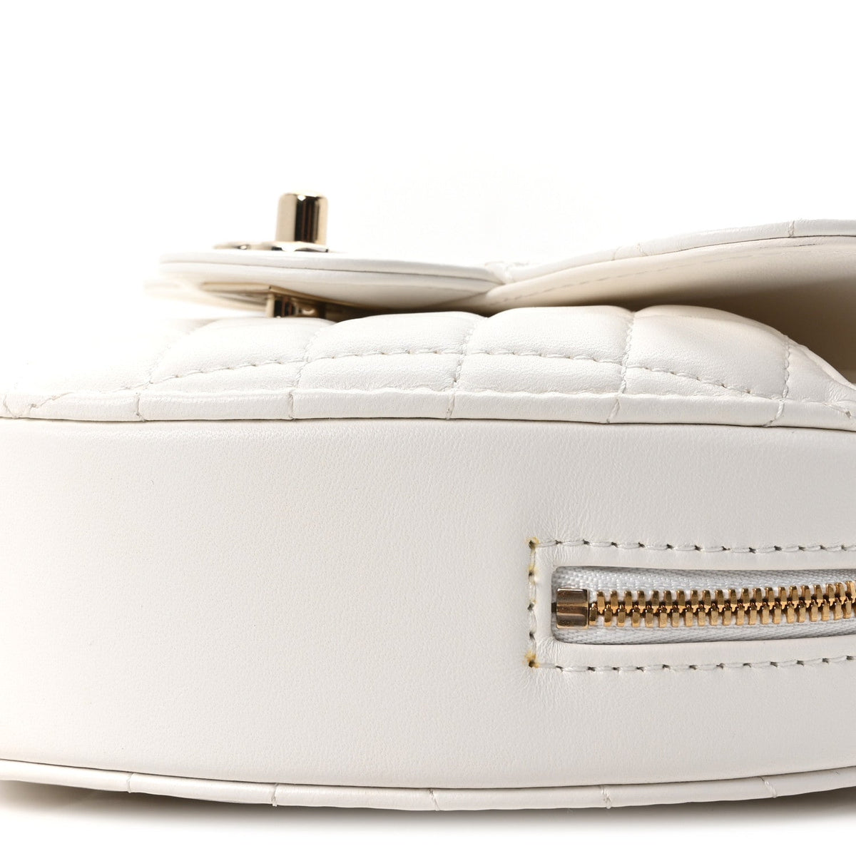 Quilted Lambskin Handbag - White