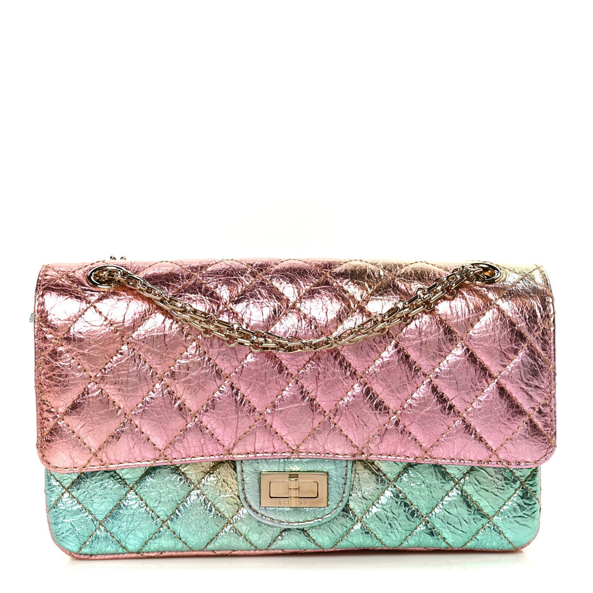 Quilted Goatskin Flap Shoulder Bag