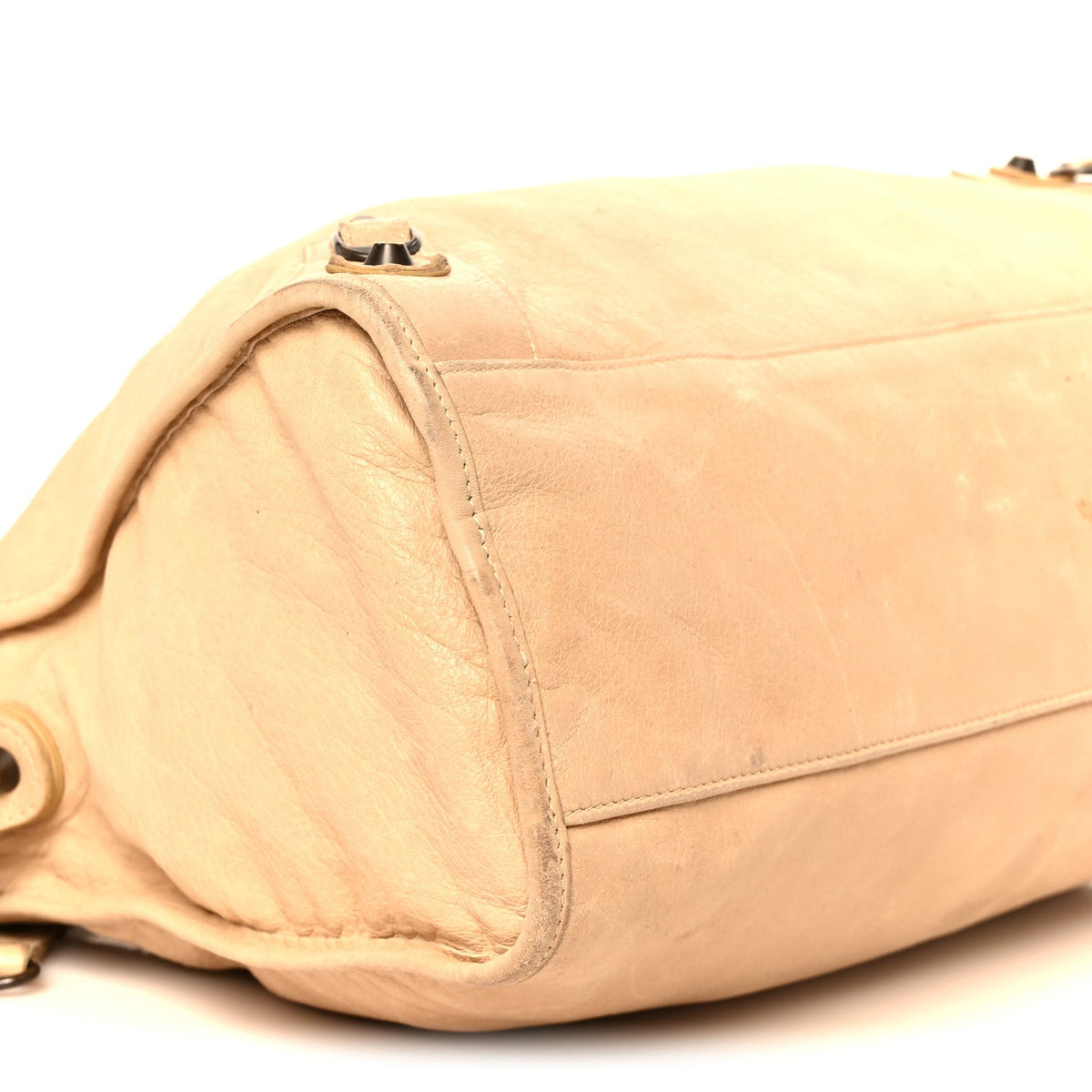 Agneau Classic Hardware City Sahara Handbag