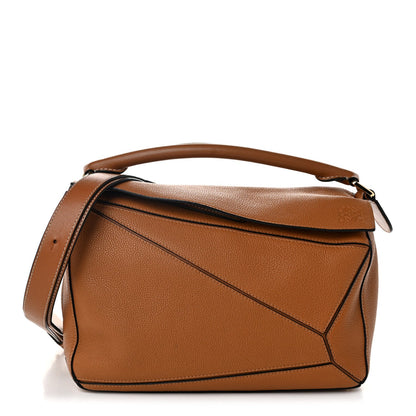 Medium Calfskin Handbag - Tan