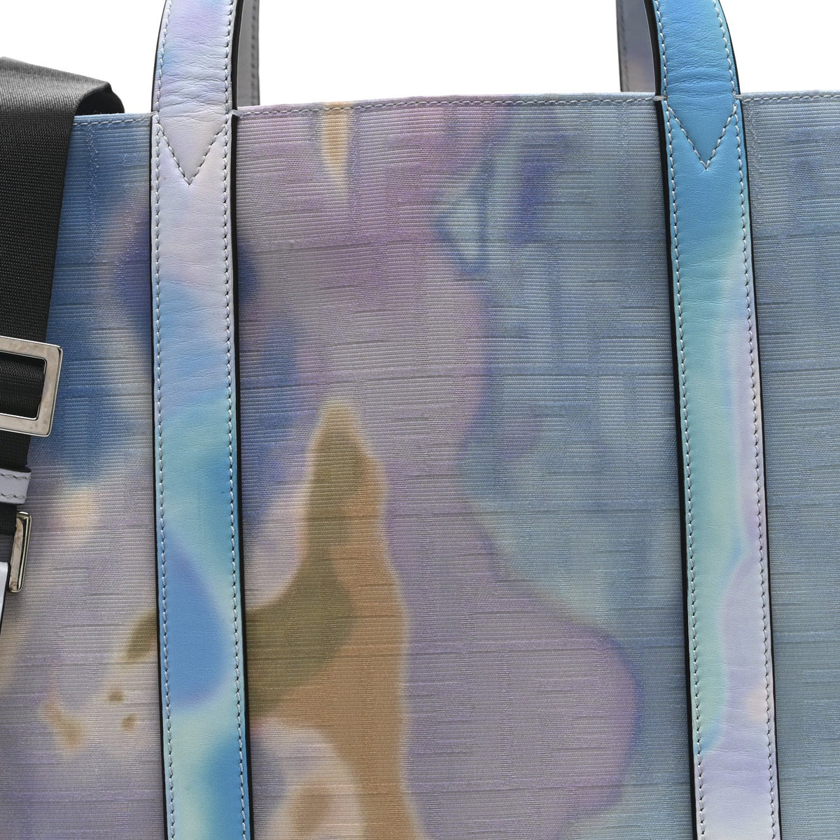 Large Fabric Tote Bag - Light Blue