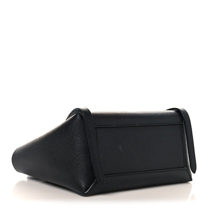 Nano Calfskin Belt Bag - Black