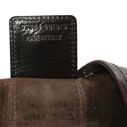 Medium Leather Handbag - Brown