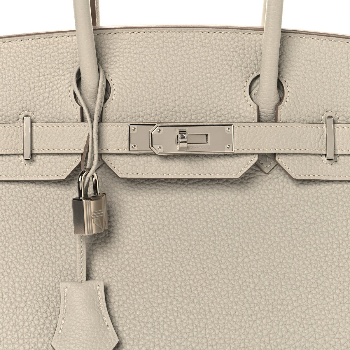 Togo Birkin 30 Gris Perle Handbag
