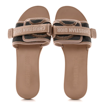 Christian Dior Canvas Women's Dior(e)volution Mule Sandals 41 Nude