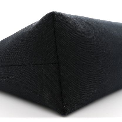 Calfskin Canvas Handbag - Black