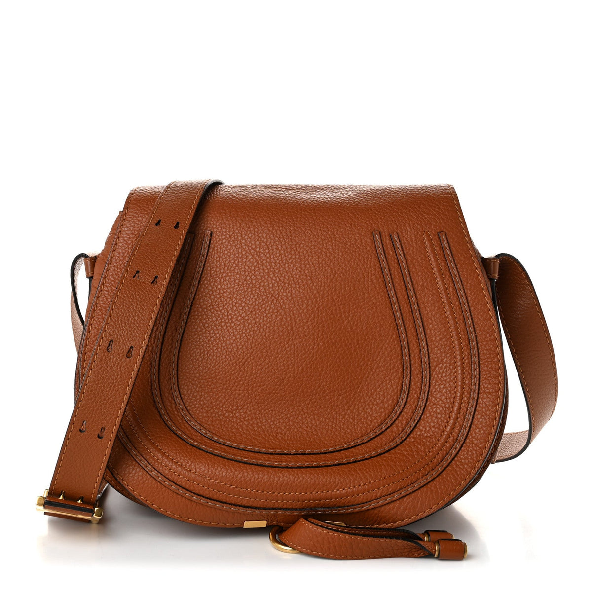 Medium Calfskin Crossbody Bag - Tan