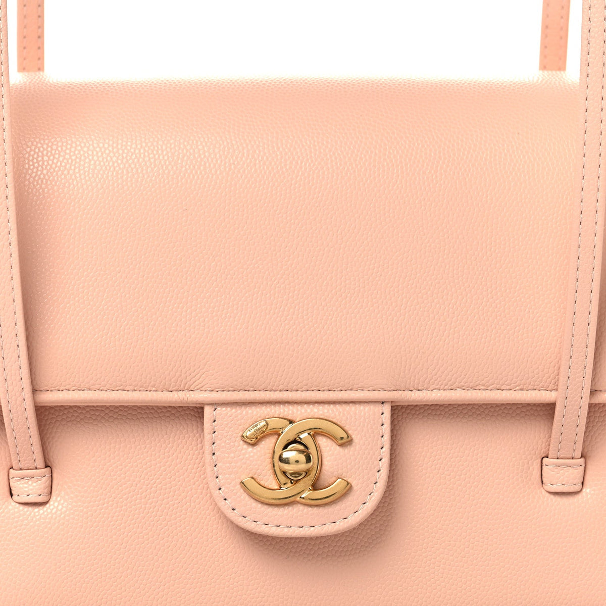 Small Caviar Flap Shoulder Bag - Pink