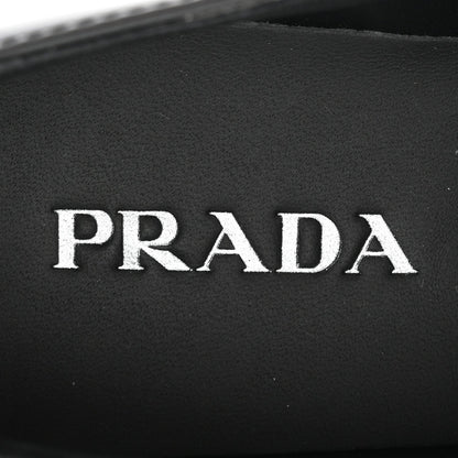 Prada Spazzolato Women's Loafers 38.5 Black