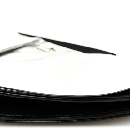 Lambskin Clutch Bag - Black