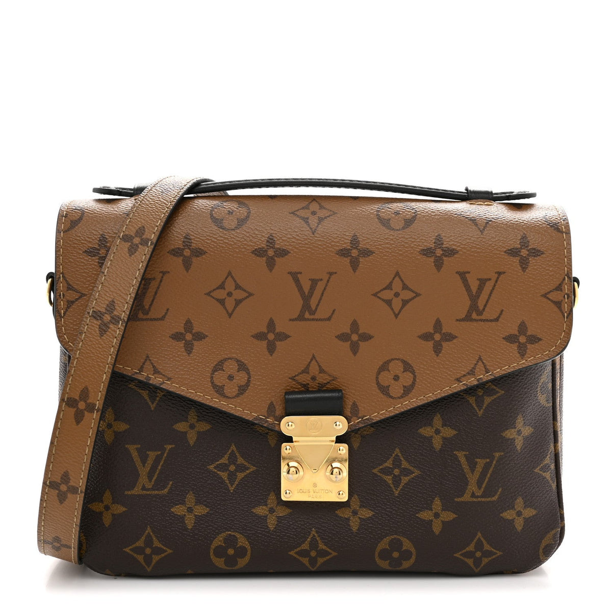 Reverse Monogram Pochette Metis Handbag