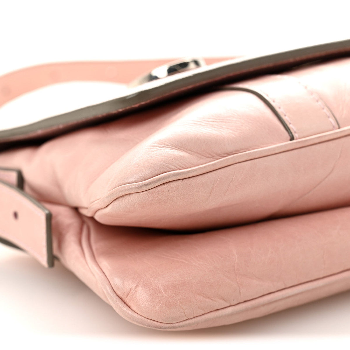 Goatskin Shoulder Bag - Pink