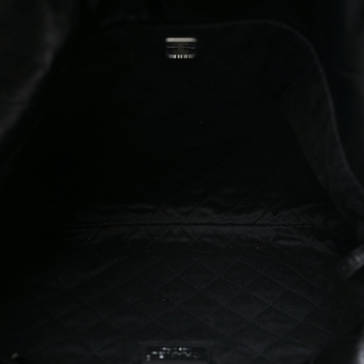 Large Quilted Calfskin Handbag - Black