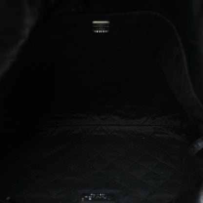 Large Quilted Calfskin Handbag - Black