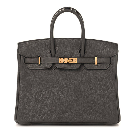 Togo Birkin 25 Etain Handbag