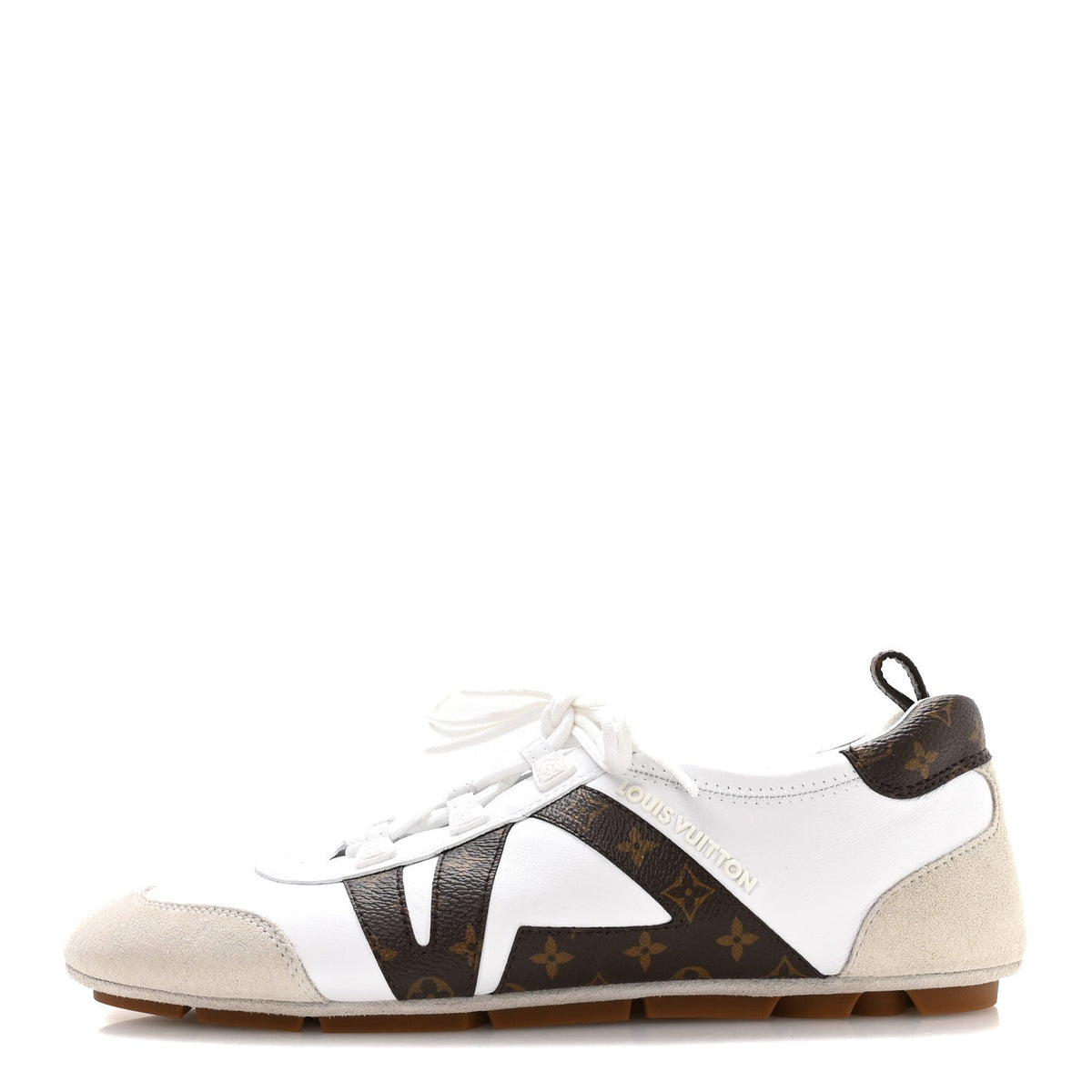 Monogram Calfskin LV Sneakerina White