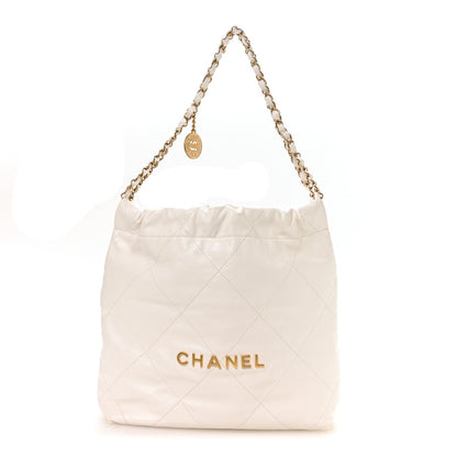 Small Quilted Calfskin Handbag - White