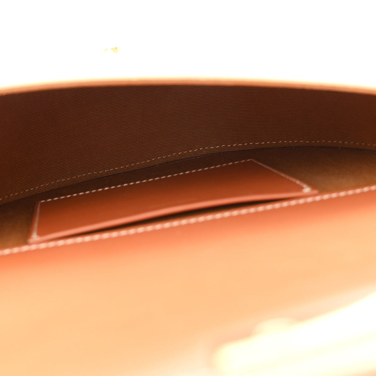 Calfskin Canvas Handbag - White