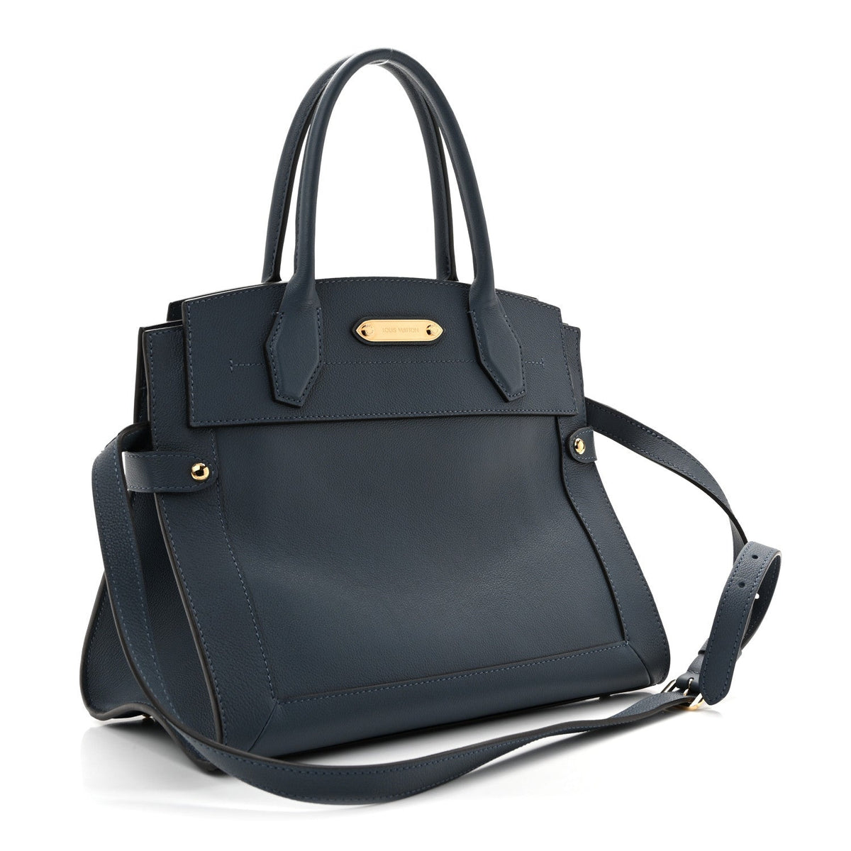 Calfskin Handbag - Blue