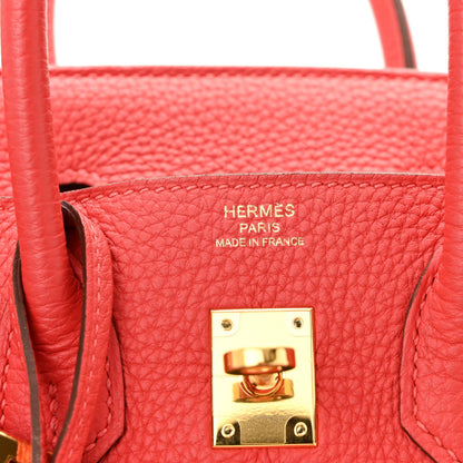 Togo Birkin 25 Rouge Pivoine Handbag