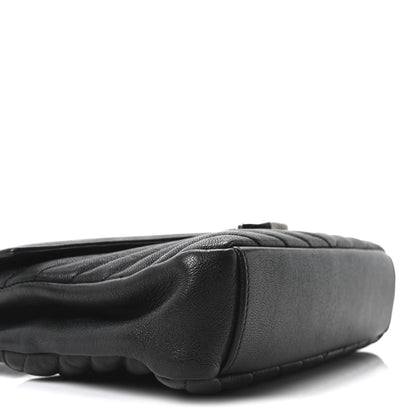 Medium Sheepskin Handbag - Black