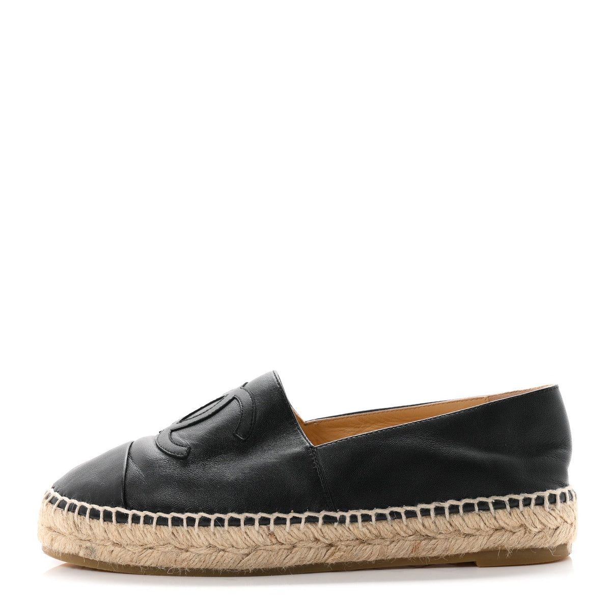 Lambskin CC Espadrilles Black